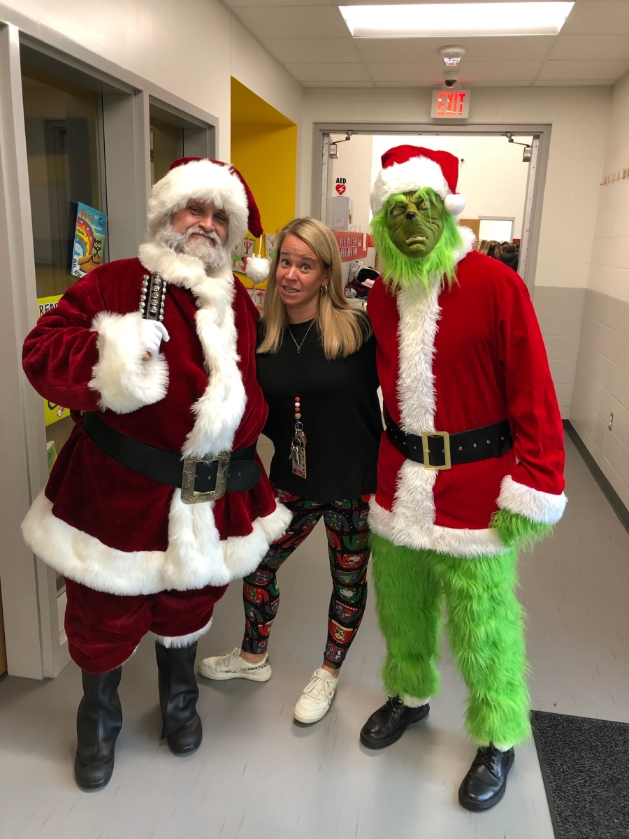 Santa Claus and The Grinch